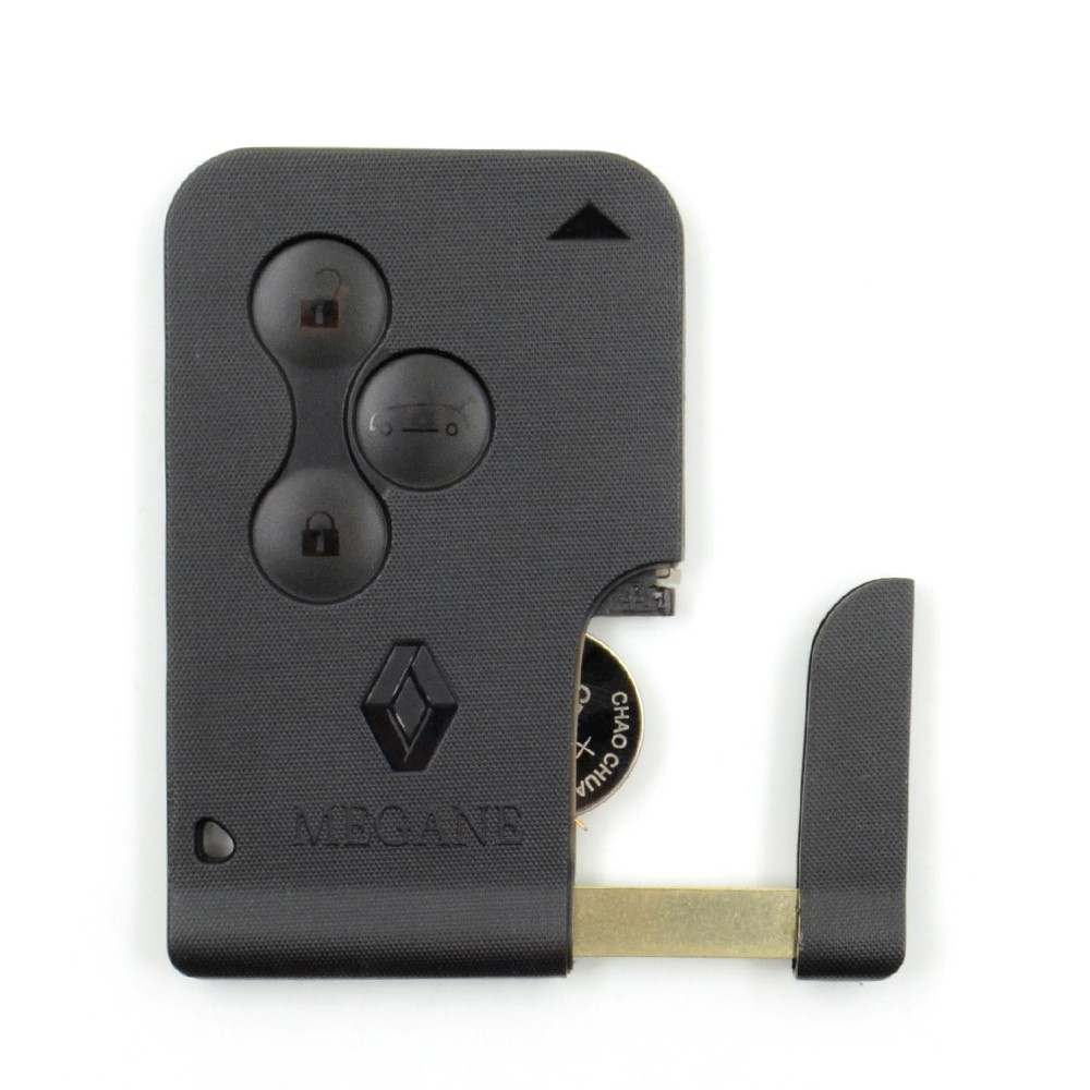 Renault Megane smart remote card 3 buttons 433Mhz ID46 chip Megane remote key Megane smart key (433Mhz)