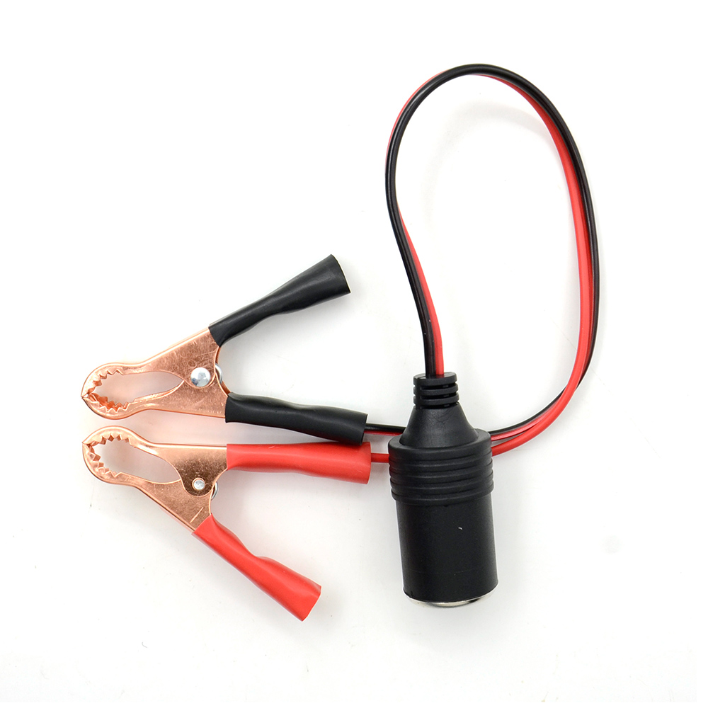 Brand New 12v Car Battery Terminal Clip-on Cigarette Lighter Power Socket Adaptor Clamp