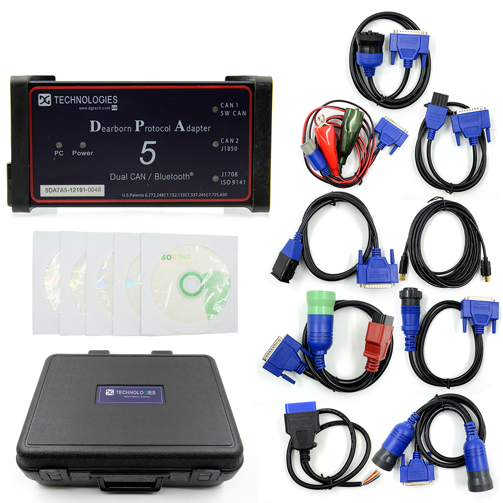 Dpa5 Dearborn Protocol Adapter 5 Heavy Duty Truck Scanner New Released CNH DPA 5 Without Bluetooth Works For Multi-brands