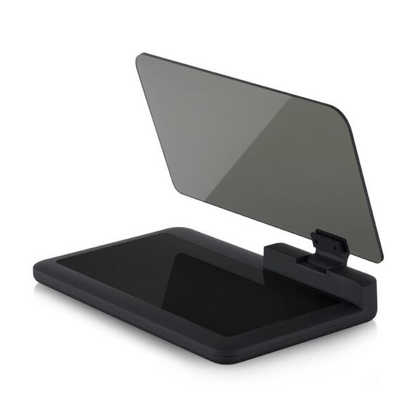 H6 Universal Car GPS Navigator Smartphone HUD Head Up Display Holder with Transparent Reflection Film Black Non-slip Mat