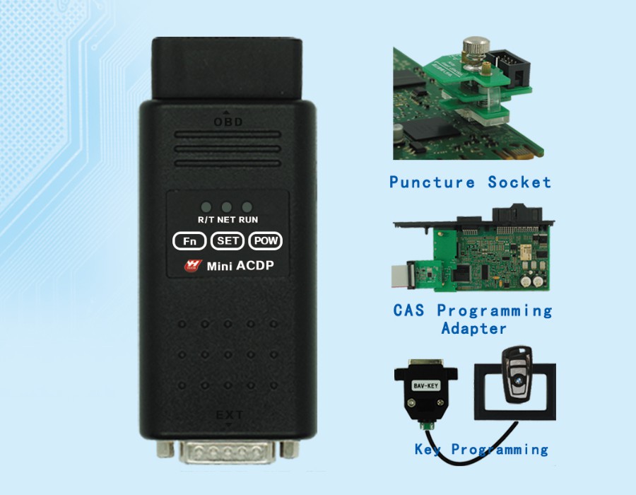 Yanhua Mini ACDP Programming Master Wifi work on Android/IOS Support CAS1/CAS2/CAS3/CAS3+/CAS4/CAS4+/FEM/BDC Key Programming/Read DME ISN Code by OBD